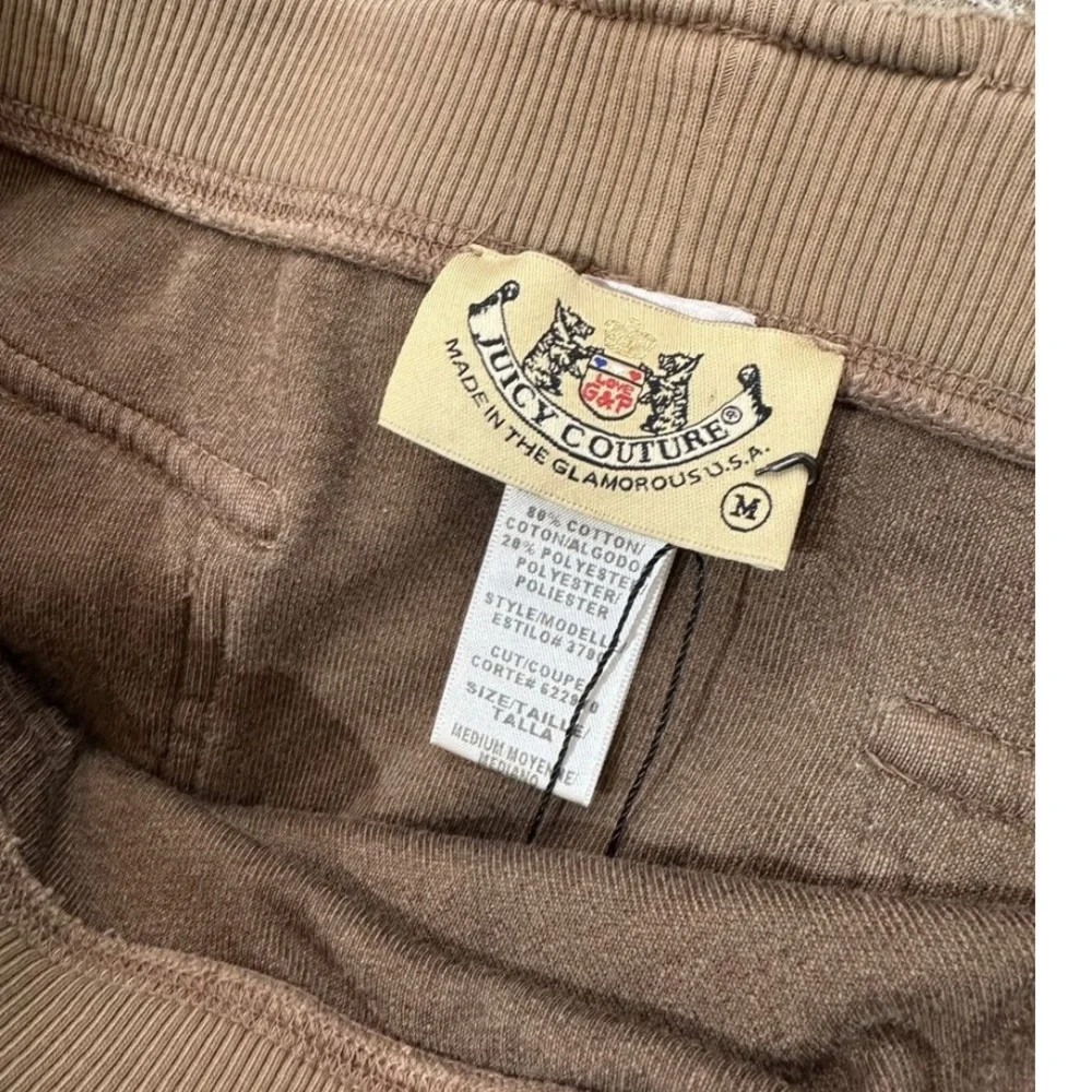 Juicy couture rare vintage Y2K mini cargo brown terrycloth skirt with belt